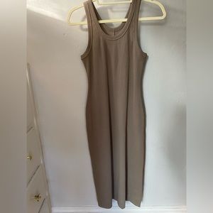Everlane Rib Tank Dress - Clay